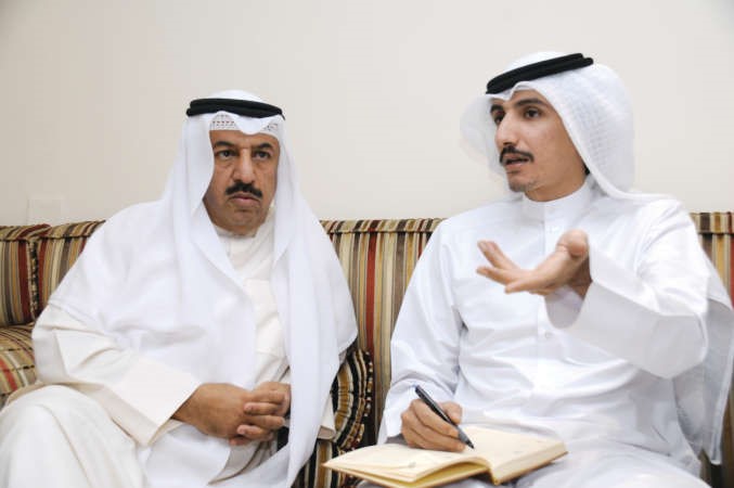  وبدر الجيعان متحدثا للزميل عبدالله الراكان