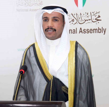 مرزوق الغانم متحدثا في مجلس الامة امس
