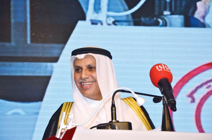 مبارك ناصر الساير ملقيا كلمته 