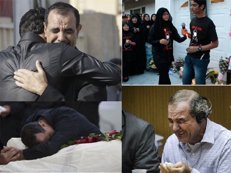 محمد وفاطمة، ابنا القاتل والقتيلة، و3 لقطات للزوج وهو يبكي ضحيته