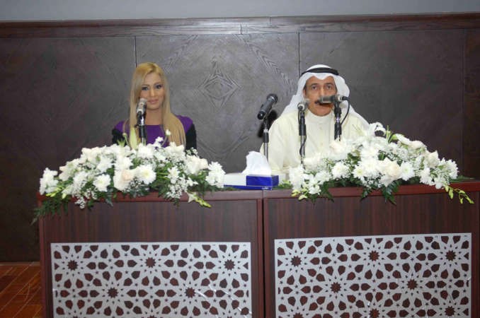 عبدالعزيز الزبن متحدثا خلال المنتدى 	هاني عبدالله﻿