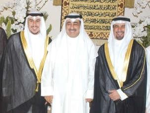 ناصر الروضان يبارك للمعرس ووالده احمد الدوغجي