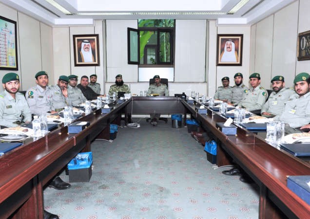 ضباط ومنتسبو ديوان نائب رئيس الحرس الوطني يتابعون