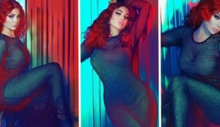 هيقا وهبي في جلسة تصوير
