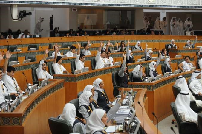 التصويت حسم قرار المجلس بتمديد وقت الحديث من 3 الى 5 دقائق
