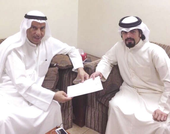 فيصل الشايع خلال لقائه محمد العوضي﻿