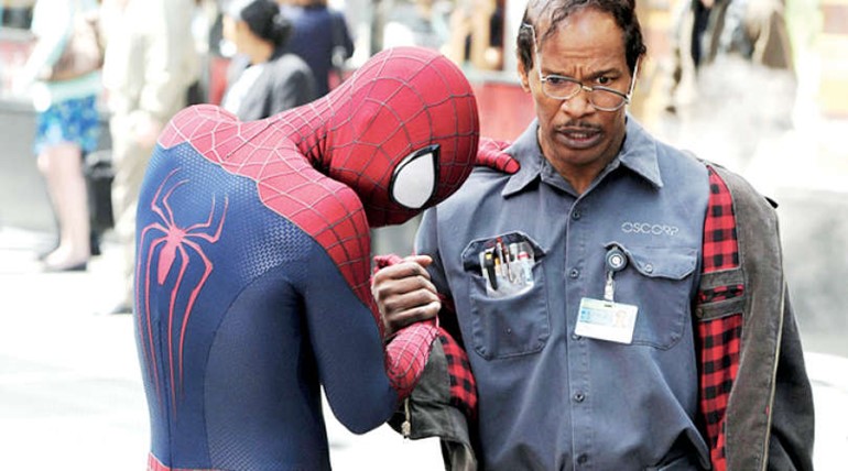 مشهد من فيلم The Amazing Spider-Man 2﻿