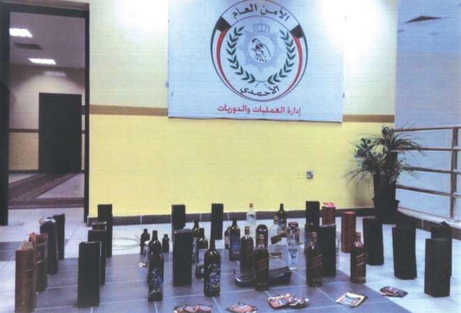 جانب من مضبوطات حملة الاحمدي ﻿