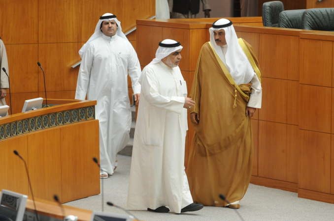 الشيخ صباح الخالد وعدنان عبدالصمد

