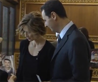 بالفيديو.. ظهور جديد لـ«الأسد» وزوجته بدمشق على وقع اغنيات ماجدة الرومي