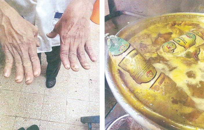 مواد غذائية غير صالحة للاستهلاك ومخالفة لمعايير النظافة