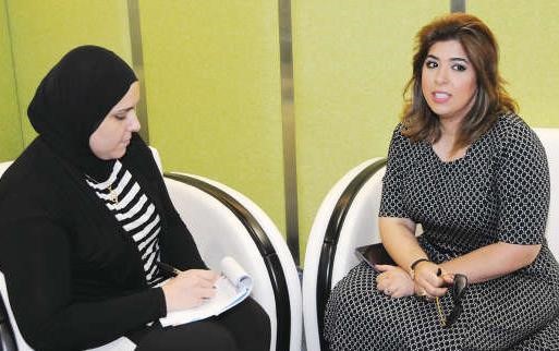 غادة الرزوقي تتحدث للزميلة رندى مرعي