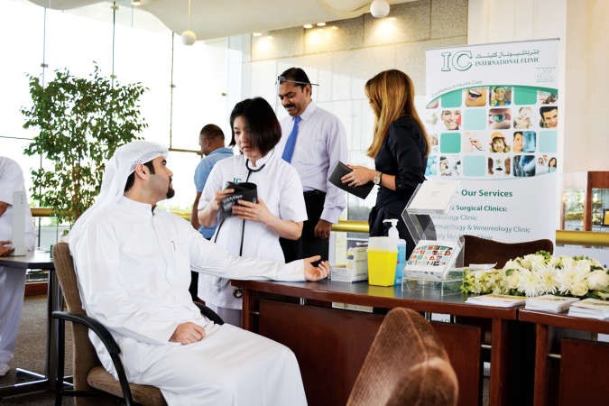 البنك الوطني يهتم بصحة موظفيه