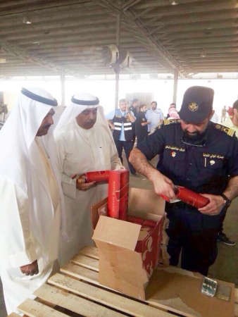 لحظة فرز المضبوطات