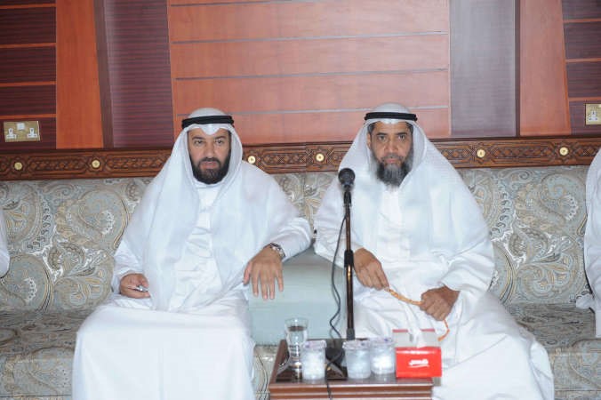 دعبدالرحمن الجيران ودعلي العمير خلال اللقاء