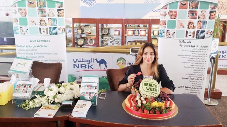 من الاسبوع الصحي لموظفي الوطني
