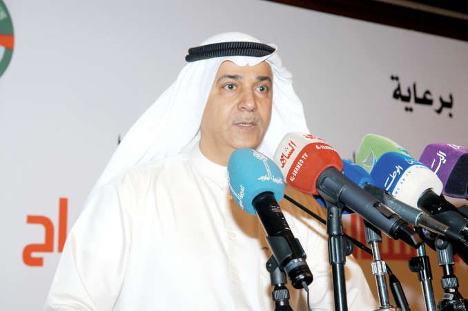 معلي اليوحة ملقيا كلمة نيابة عن وزير الاعلام