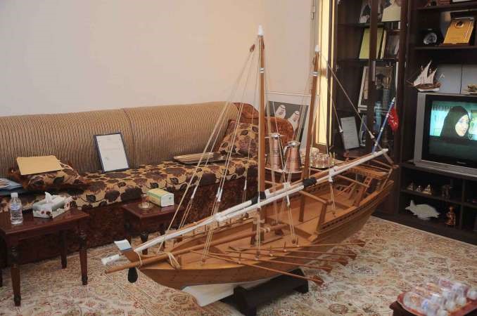 نموذج لسفينة خشبية من نوع شوعي﻿