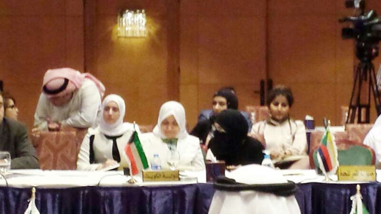 هند الصبيح مترئسة الوفد في المؤتمر العربي اولويات التنمية المستدامة﻿