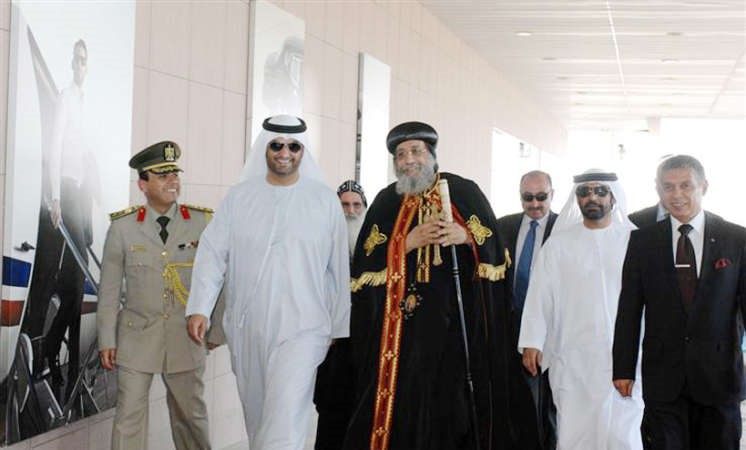 البابا تواضروس الثاني ثمن موقف الامارات الداعم لمصر وام