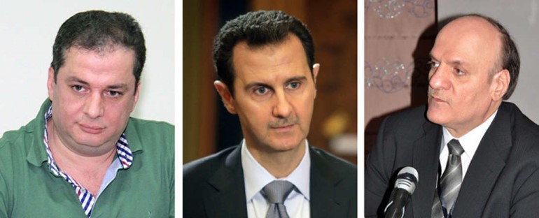 المرشحون المقبولون للرئاسة حسان النوري وبشار الاسد وماهر حجار 	افپ﻿