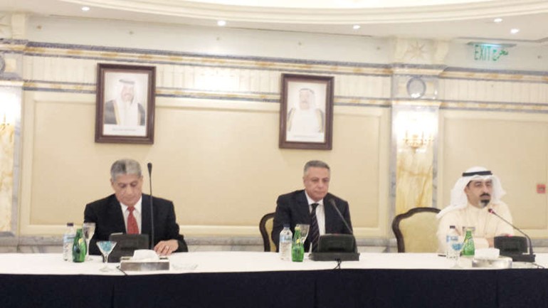 دمحمود ابوالنصر ودابراهيم رفعت ودقيس المجيد خلال اللقاء﻿