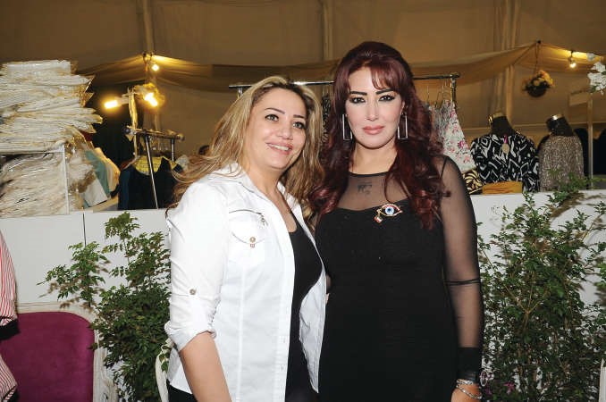 سمية الخشاب مع الزميلة دانيا شومان﻿