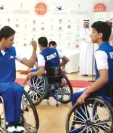  تالق لاعبي منتخبنا في الكراسي المتحركة 