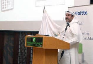 مايمن البناو متحدثا خلال المنتدى	 محمد هاشم﻿