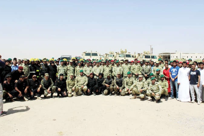 صورة جماعية للمشاركين في التمرين