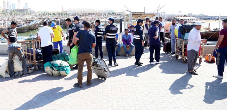 الحملة جاءت بالتنسيق بين خفر السواحل وامن العاصمة 