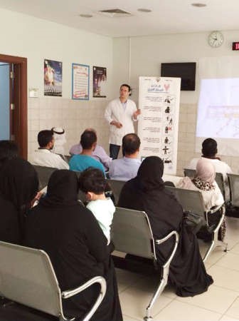 جانب من فعاليات التوعية بفيروس كورونا 