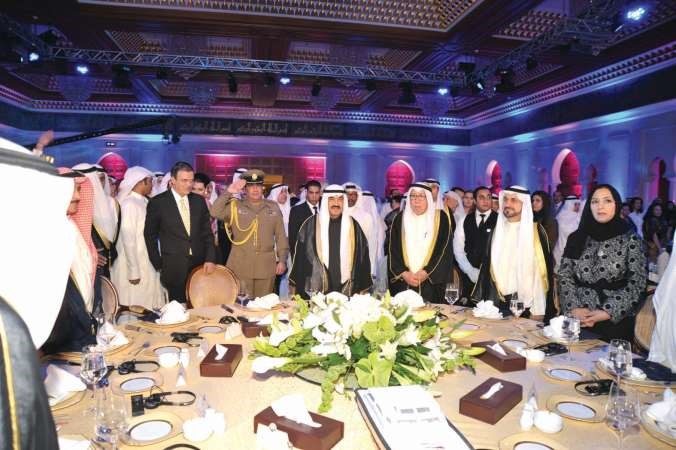 سمو الشيخ ناصر المحمد خلال حضور تدشين رحلة الامل