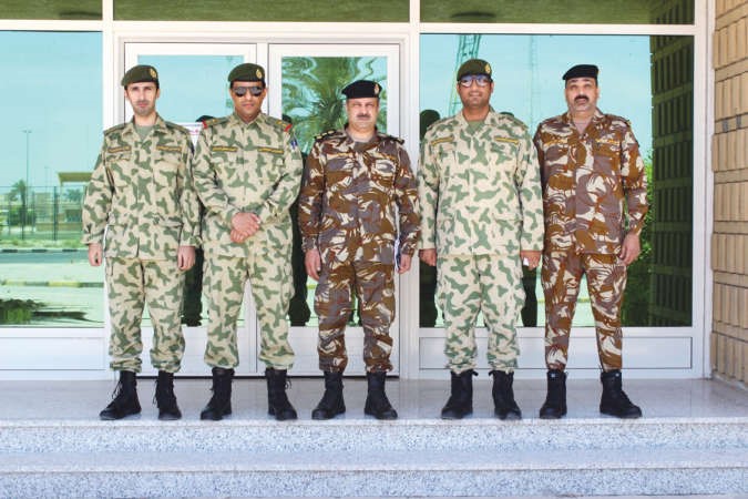 وفد حرس مجلس الامة خلال الزيارة ﻿
