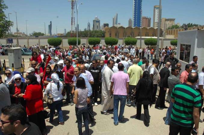 اقبال كبير من الجالية المصرية على السفارة في الانتخابات الرئاسية