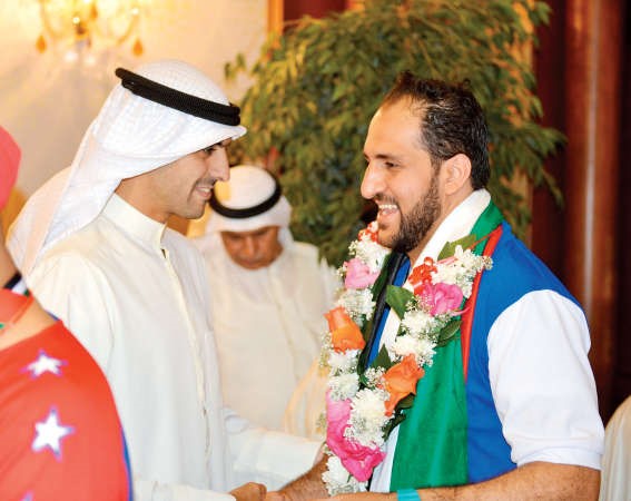 بدر الخرافي يهنئ ابطال كرة السلة﻿