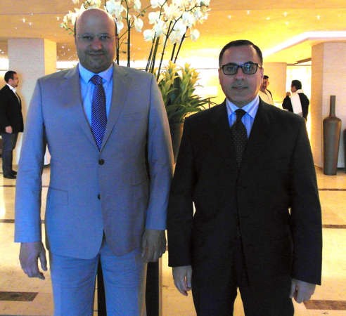  دعلي العبيدي والسفير جمال الغنيم 