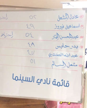 نتيجة قائمة نادي السينما