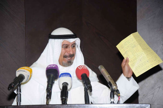 الشيخ د محمد الصباح متحدثا في المؤتمر ﻿