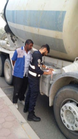 تحرير مخالفة لخلاط اسمنت﻿