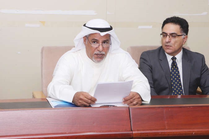 محمد الجاسر ومحسن دهقاني خلال عمومية مشرفمحمد هاشم﻿