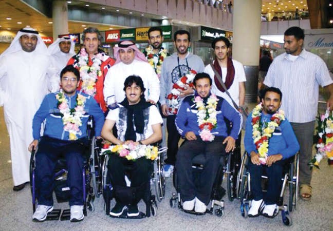 وفد المعاقين عاد بالالقاب من سلوفاكيا 