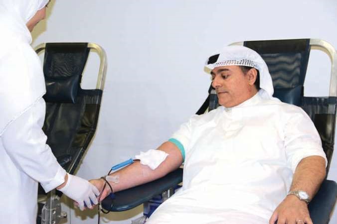 صلاح المضف خلال مشاركته في الحملة﻿