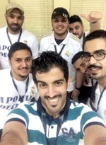 فرحة اعضاء الرابطة بالبطولة العاشرة