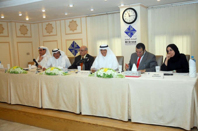 السعد مترئسا الجمعية العمومية لمجموعة الصناعات الوطنية القابضة امس	 هاني عبدالله ﻿