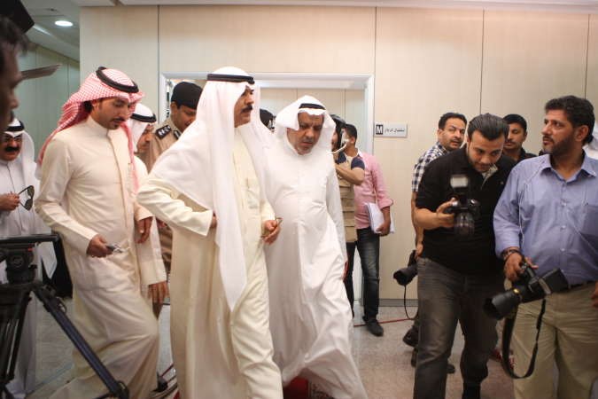 الشيخ محمد الخالد في ادارة الانتخابات امس ومعه علي مراد﻿