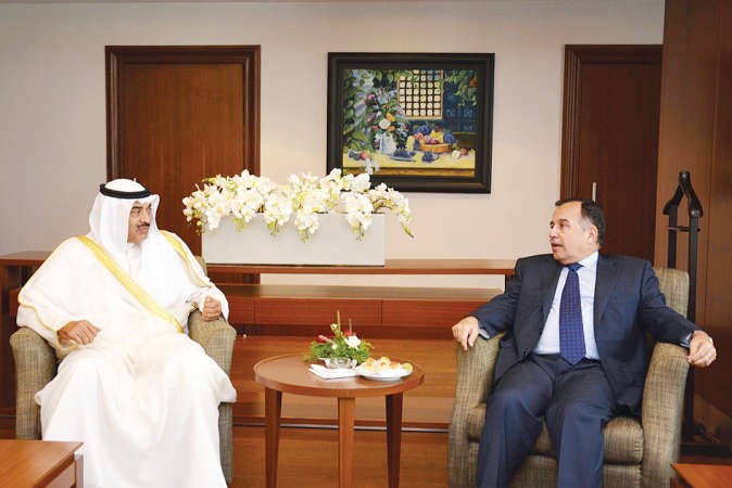 الشيخ صباح الخالد ودنبيل فهمي﻿
