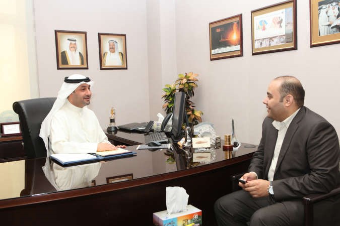 احمد العيدان متحدثا للزميل احمد مغربي﻿