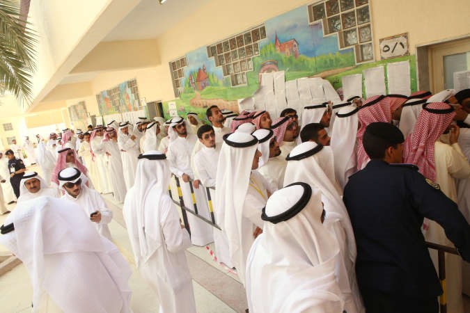 جانب من احدى الانتخابات النيابية السابقة