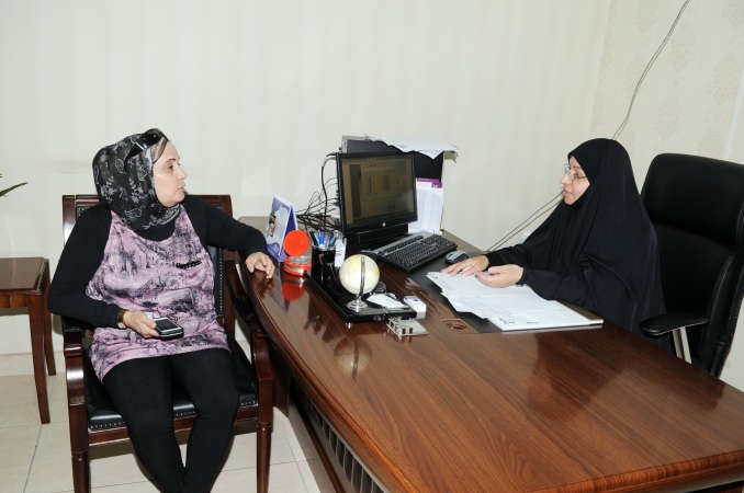  سميرة المندني متحدثة للزميلة بشرى شعبان قاسم باشا